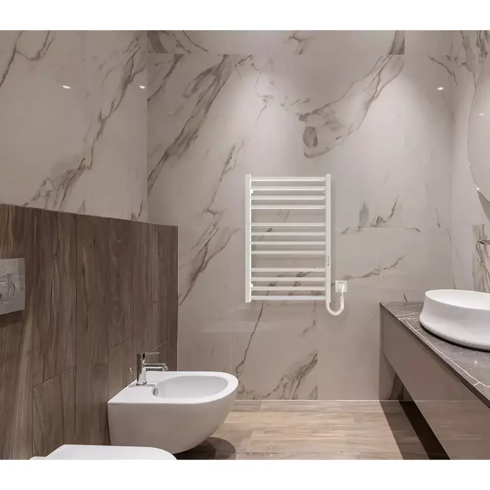 Электрический полотенцесушитель Hygge Family London 770х530х80мм, белый матовый (6.1.0102.06.WM) Фото - 8